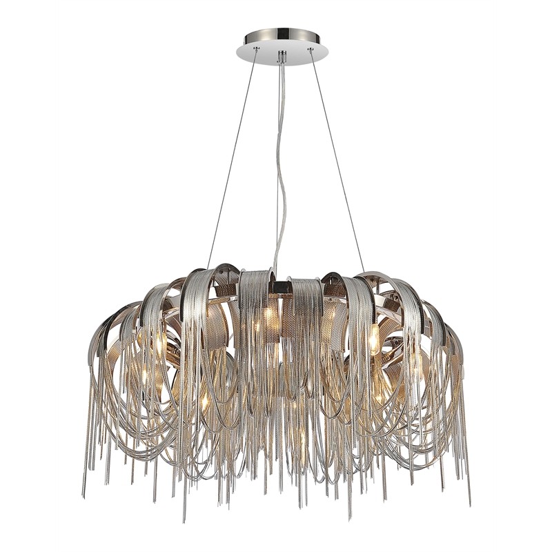 CWI Lighting Shirley 20-18 Light Down Metal Chandelier in Chrome