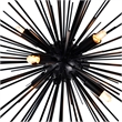 CWI Lighting Savannah 6 Light Starburst Glass Chandelier in Black