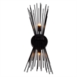 CWI Lighting Savannah 2 Light Metal Indoor Wall Sconce in Black