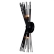 CWI Lighting Savannah 2 Light Metal Indoor Wall Sconce in Black