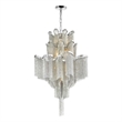 CWI Lighting Daisy 16 Light Contemporary Metal Down Chandelier in Chrome