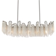 CWI Lighting Daisy 7 Light Transitional Metal Down Chandelier in Chrome