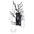 CWI Lighting Anita 3 Light Glass Indoor Wall Sconce in Black