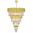 CWI Lighting Deco 34 Light Down Metal Chandelier in Medallion Gold