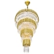 CWI Lighting Deco 34 Light Down Metal Chandelier in Medallion Gold