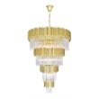CWI Lighting Deco 34 Light Down Metal Chandelier in Medallion Gold