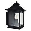 CWI Lighting Cleveland 2 Light Metal Outdoor Wall Light in Black