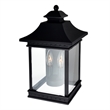 CWI Lighting Cleveland 2 Light Metal Outdoor Wall Light in Black