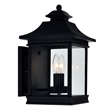 CWI Lighting Cleveland 2 Light Metal Outdoor Wall Light in Black