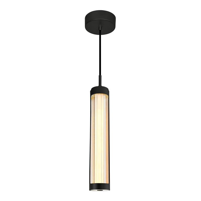 CWI Lighting Neva 1 Light LED Integrated Metal Chandelier in Black