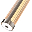 CWI Lighting Neva 1 Light Glass LED Integrated Chandelier in Satin Nickel