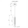 CWI Lighting Neva 1 Light Glass LED Integrated Chandelier in Satin Nickel