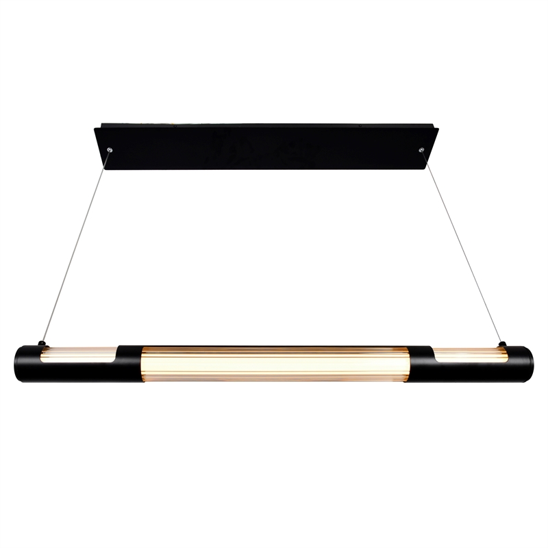 CWI Lighting Neva 1 Light LED Integrated Metal Chandelier in Black