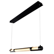 CWI Lighting Neva 1 Light LED Integrated Metal Chandelier in Black