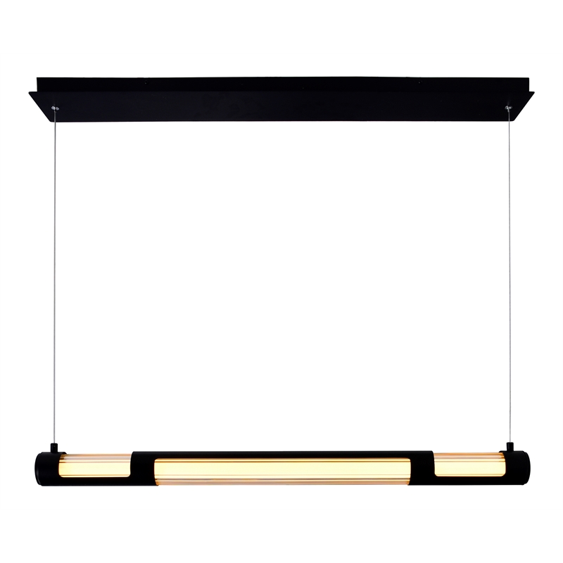 CWI Lighting Neva 1 Light LED Integrated Metal Chandelier in Black