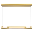 CWI Lighting Neva 1 Light Glass LED Integrated Chandelier in Satin Gold