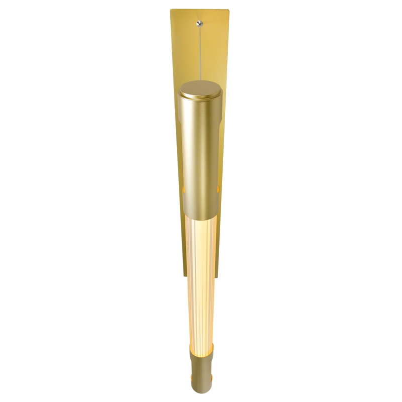CWI Lighting Neva 1 Light Glass LED Integrated Chandelier in Satin Gold