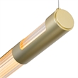 CWI Lighting Neva 1 Light Glass LED Integrated Chandelier in Satin Gold