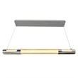 CWI Lighting Neva 1 Light Glass LED Integrated Mini Pendant in Satin Nickel