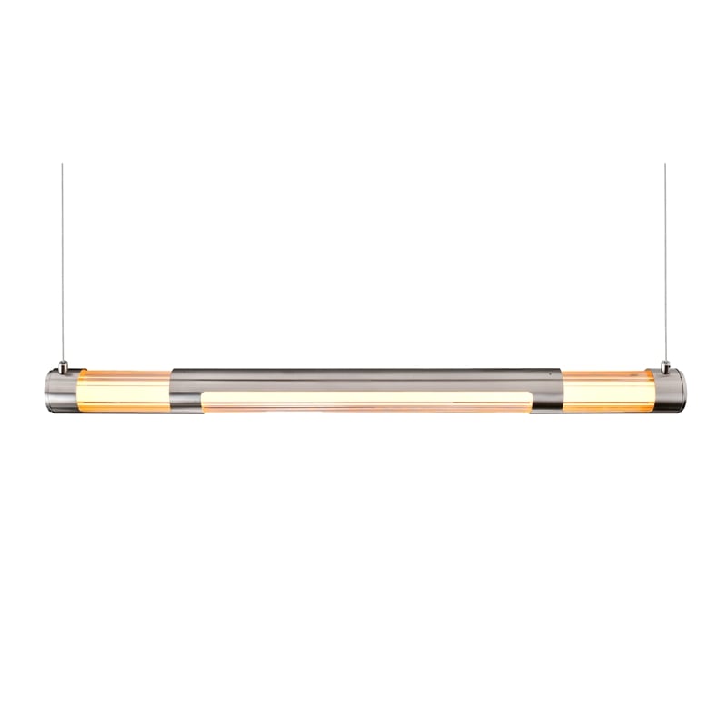 CWI Lighting Neva 1 Light Glass LED Integrated Mini Pendant in Satin Nickel