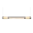 CWI Lighting Neva 1 Light Glass LED Integrated Mini Pendant in Satin Nickel