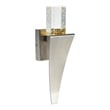 CWI Lighting Catania 1 Light LED Integrated Metal Wall Light in Satin Nickel