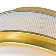 CWI Lighting Valdivia 5 Light Glass Indoor Flush Mount in Satin Gold