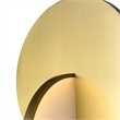 CWI Lighting Tranche Metal LED Mini Pendant in Brushed Brass