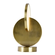CWI Lighting Tranche Integrated LED Metal Table Lamp in Brushed Brass