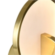 CWI Lighting Tranche Integrated LED Metal Table Lamp in Brushed Brass