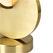 CWI Lighting Tranche Integrated LED Metal Table Lamp in Brushed Brass