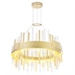 CWI Lighting Millipede Integrated LED Metal Chandelier in Satin Gold