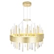 CWI Lighting Millipede Integrated LED Metal Chandelier in Satin Gold