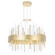 CWI Lighting Millipede Integrated LED Metal Chandelier in Satin Gold