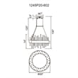 CWI Lighting Millipede Integrated LED Metal Chandelier in Satin Gold