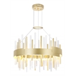 CWI Lighting Millipede Integrated LED Metal Chandelier in Satin Gold