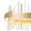 CWI Lighting Millipede Integrated LED Metal Chandelier in Satin Gold