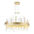 CWI Lighting Millipede Integrated LED Metal Chandelier in Satin Gold