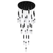 CWI Lighting  Olinda 37 Light LED Integrated Metal Chandelier in Black