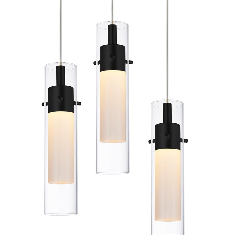 CWI Lighting  Olinda 37 Light LED Integrated Metal Chandelier in Black