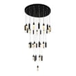 CWI Lighting  Olinda 37 Light LED Integrated Metal Chandelier in Black