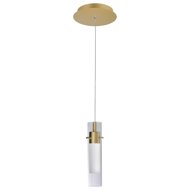 CWI Lighting Olinda LED Integrated Metal Mini Pendant in Gold