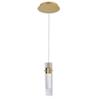 CWI Lighting Olinda LED Integrated Metal Mini Pendant in Gold