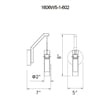 CWI Lighting Olinda LED Integrated Metal Wall Light in Satin Gold