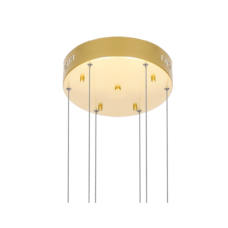 CWI Lighting Millipede Integrated LED Metal Chandelier in Satin Gold