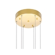 CWI Lighting Millipede Integrated LED Metal Chandelier in Satin Gold