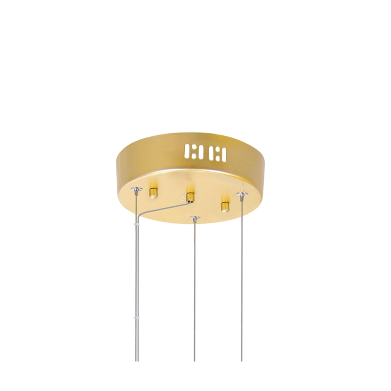 CWI Lighting Millipede Integrated LED Metal Chandelier in Satin Gold