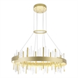 CWI Lighting Millipede Integrated LED Metal Chandelier in Satin Gold