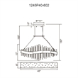 CWI Lighting Millipede Glass LED Chandelier in Clear/Satin Gold