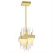 CWI Lighting Millipede Integrated LED Metal Mini Pendant in Satin Gold